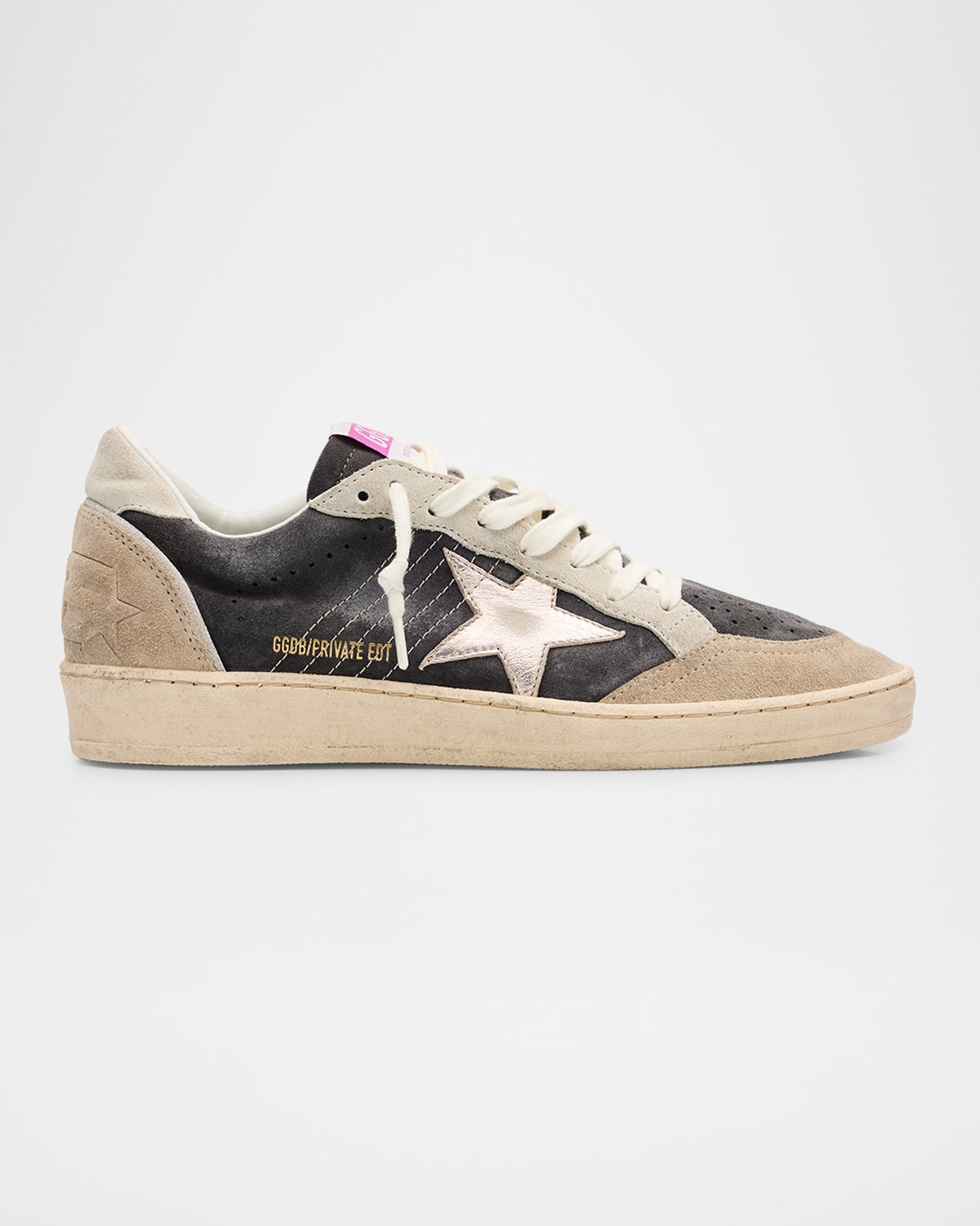 Golden Goose Ballstar Mixed Leather Low-top Sneakers
