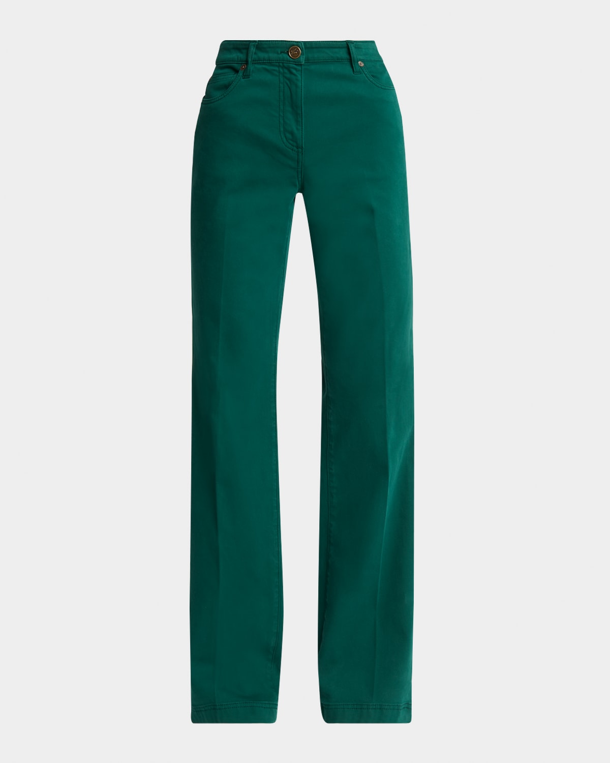 Etro Mid-rise Jeans In Green