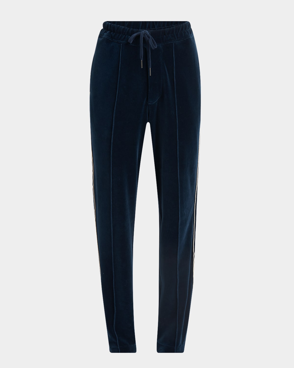 Men's Velour Piped Sweatpants