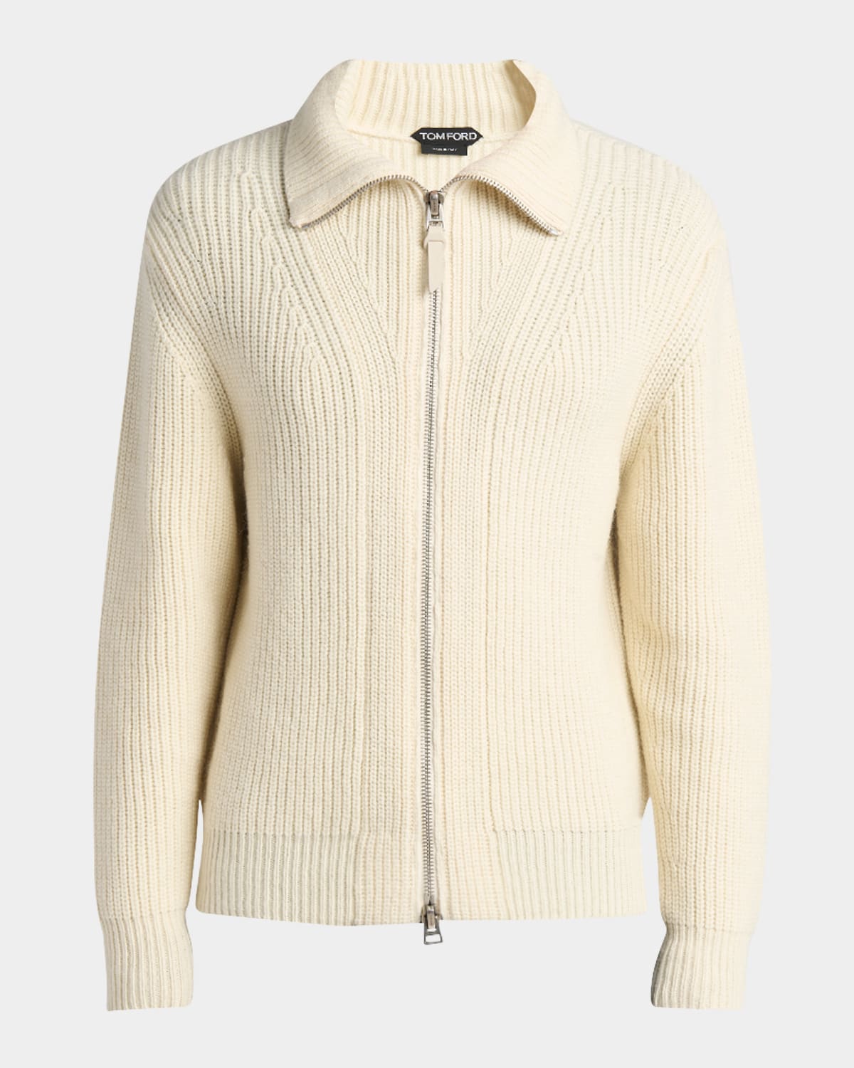 TOM FORD Men 's Wool and Mohair Blend Full Zip Sweater