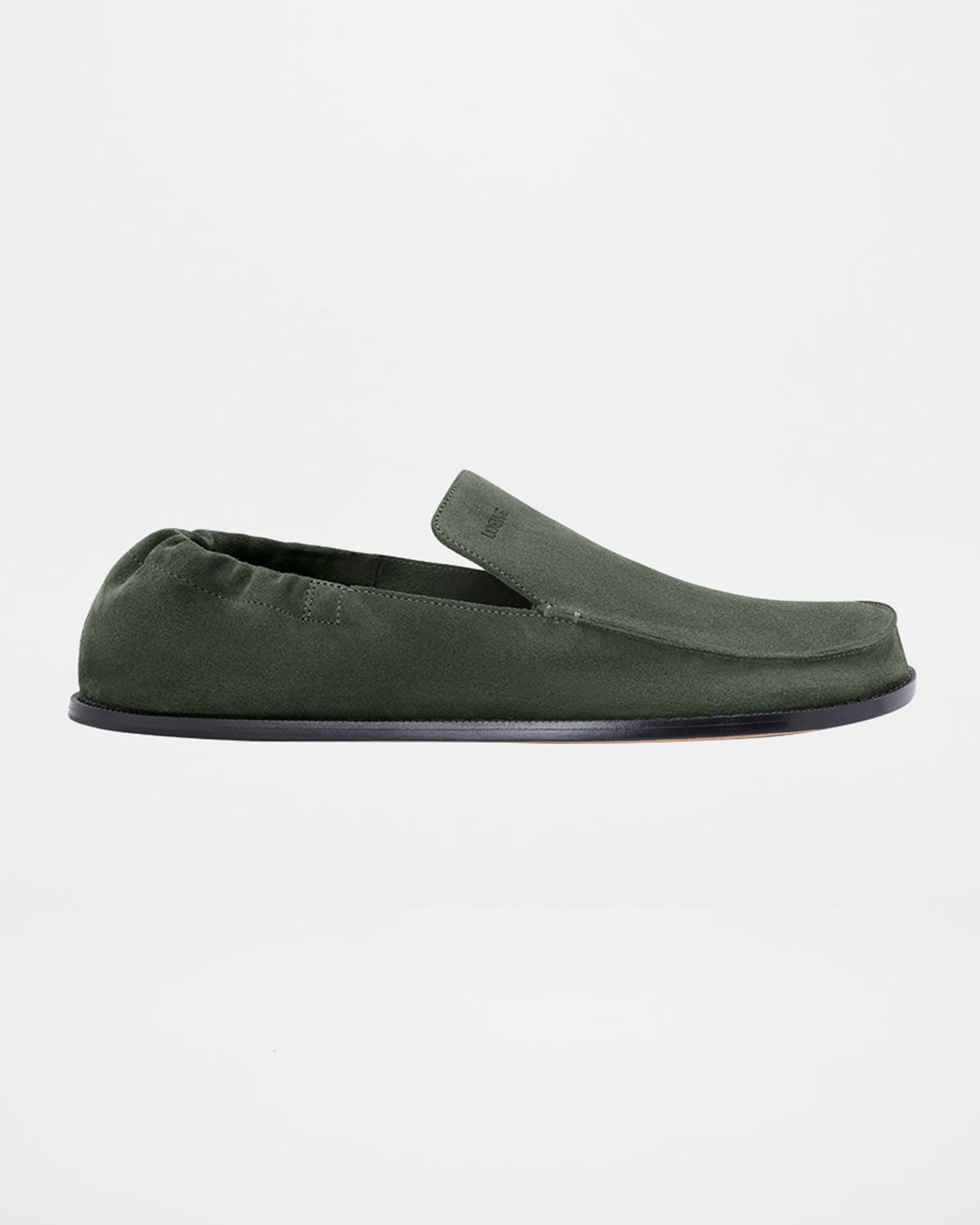 Loewe Flex Loafer In Suede In Green