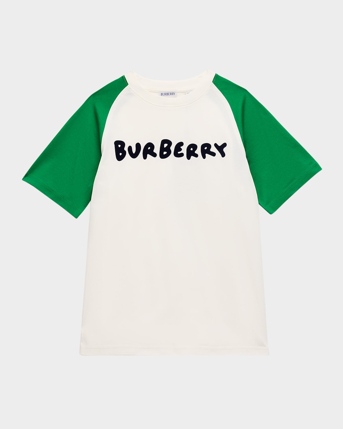 Burberry Boy's Cedar Logo-Print Raglan T-Shirt, Size 3-14