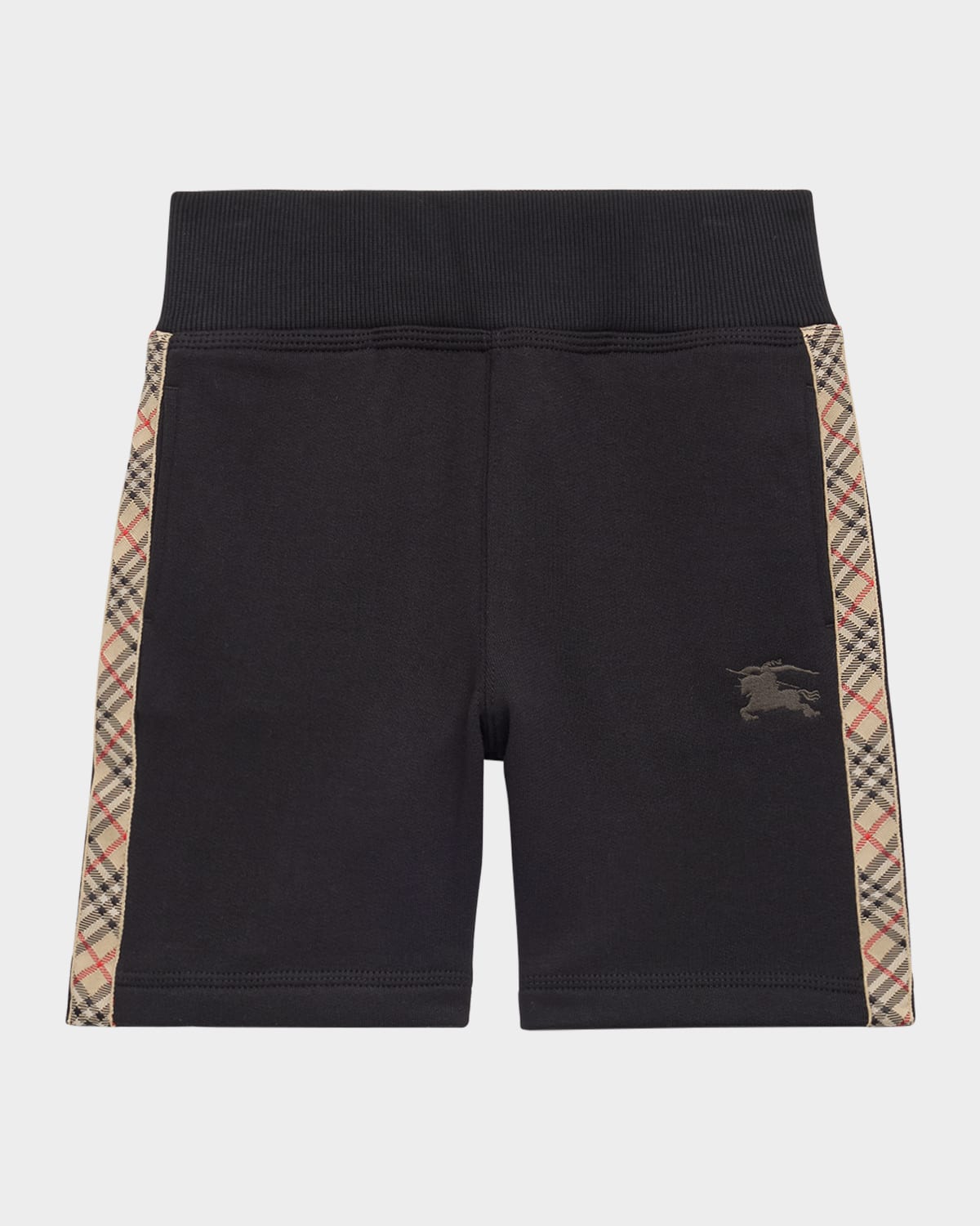 Burberry Check Trim Cotton Shorts