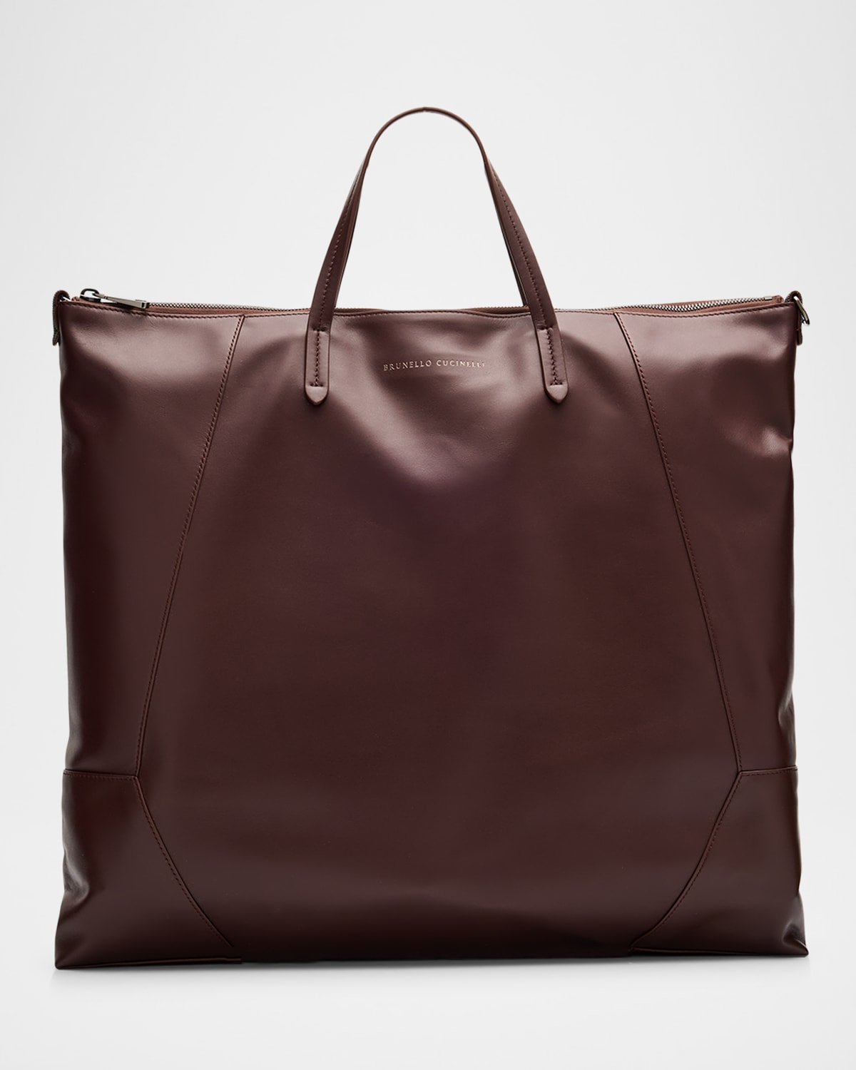 Duo Large Leather Shopper Tote Bag