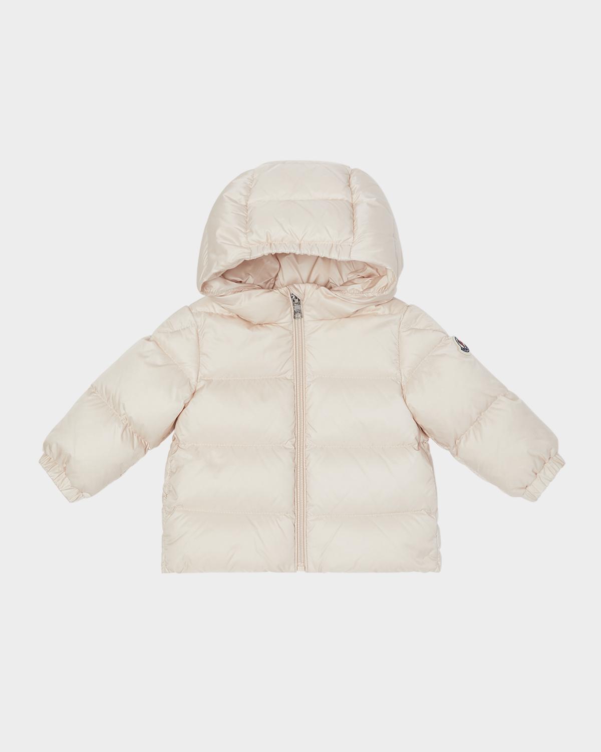Girl's Sharon Long Season Hooded Down Jacket, Size 6M-3