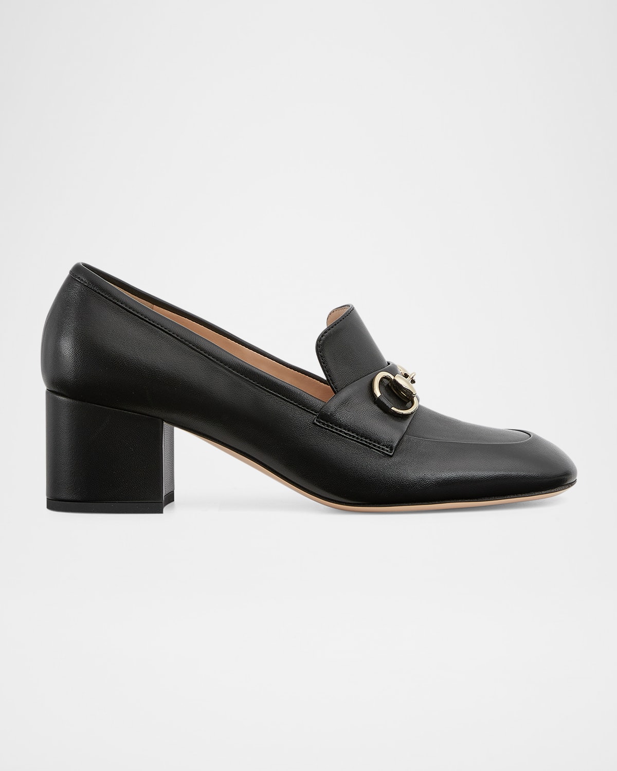 Gucci Lady Horsebit Nappa Leather Pumps In Multi