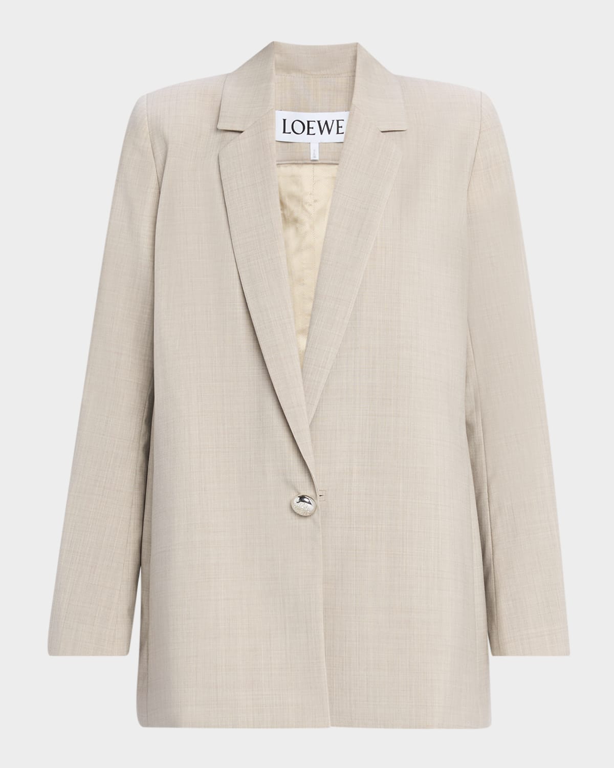 Loewe Pebble Button Single-Breasted Wrap Blazer