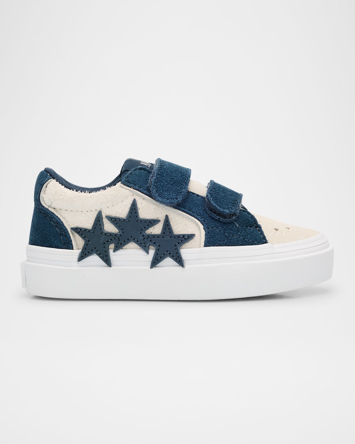 Amiri Kid's Sunset Skate Low-top Leather Sneakers, Toddler/kids In Blue