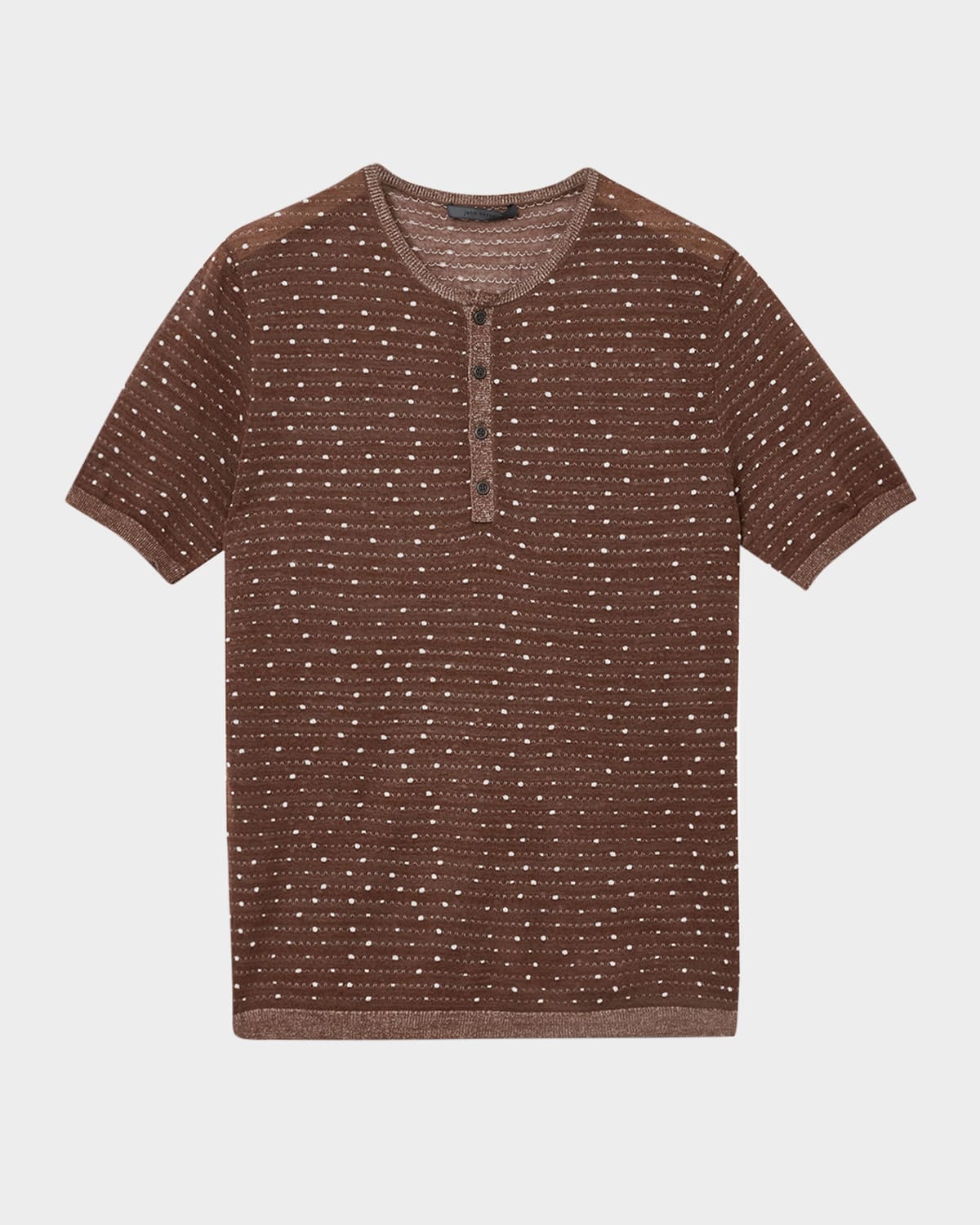 Men's Cabras Wool Henley Short-Sleeve Sweater