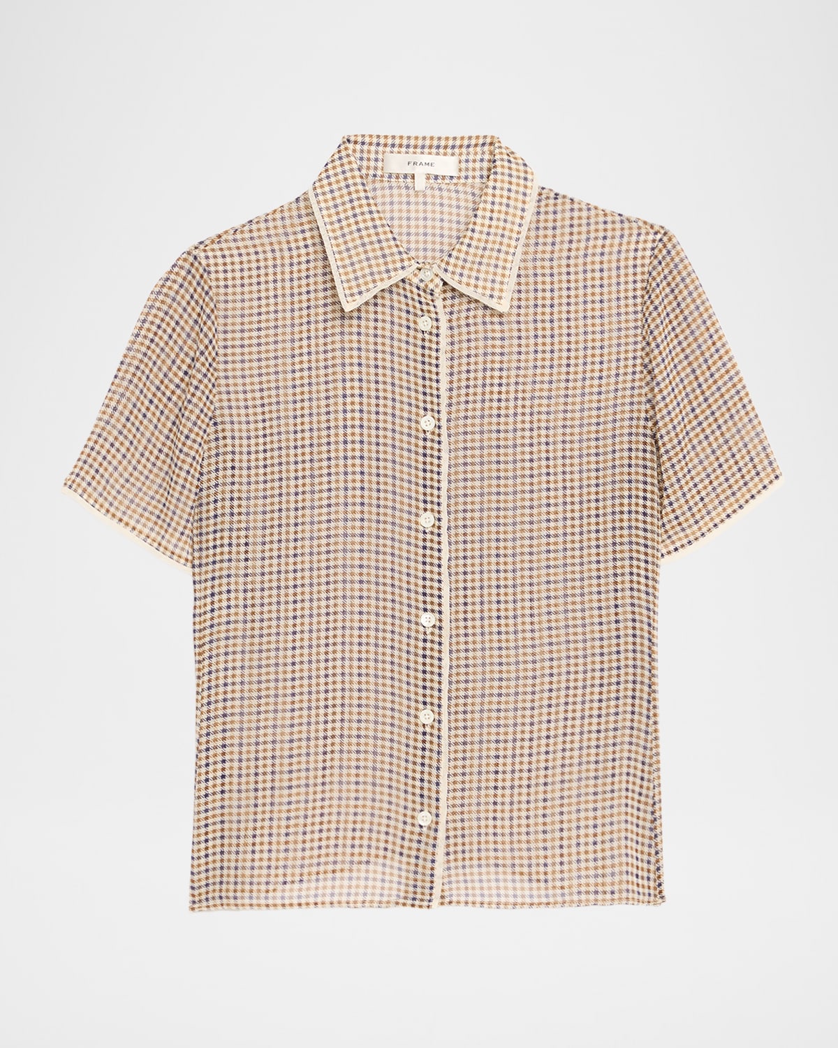 Frame The Houndstooth Top Houndstooth Multi