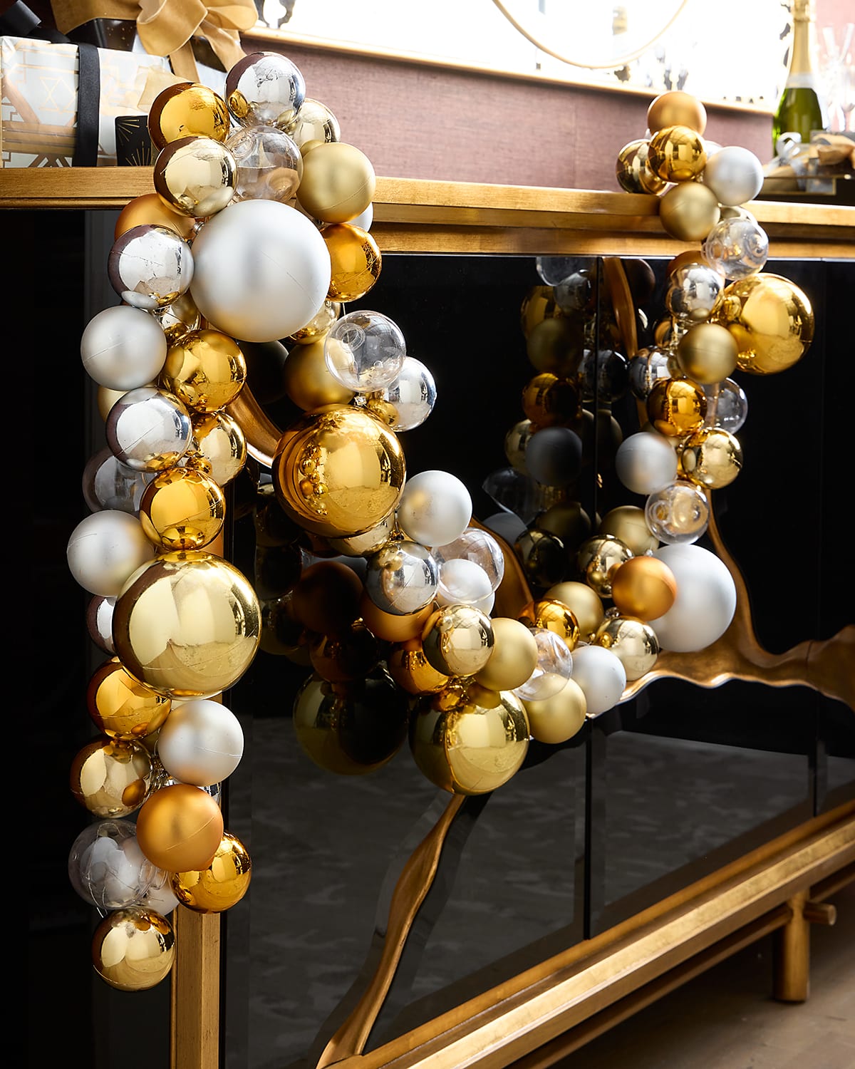 Cody Foster & Co New Traditional Two-tone Garland, 72" In Gold
