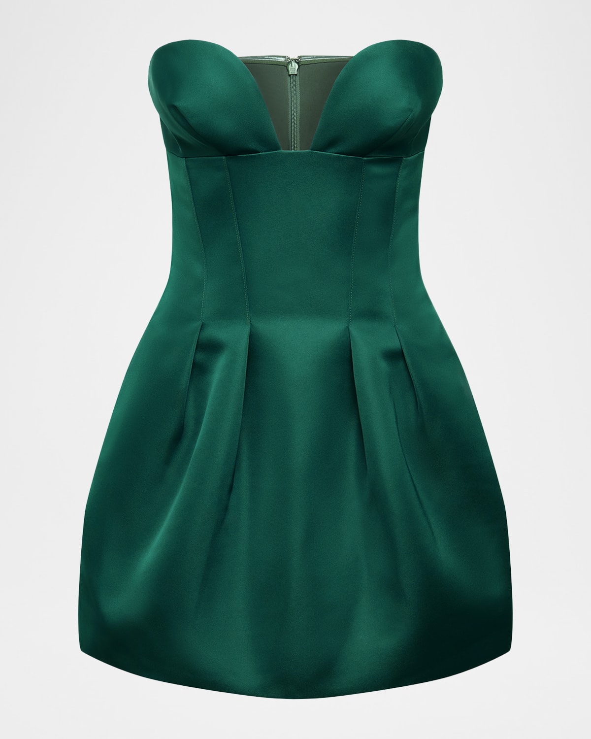 Bcbgmaxazria Strapless Bubble Mini Cocktail Dress In Green