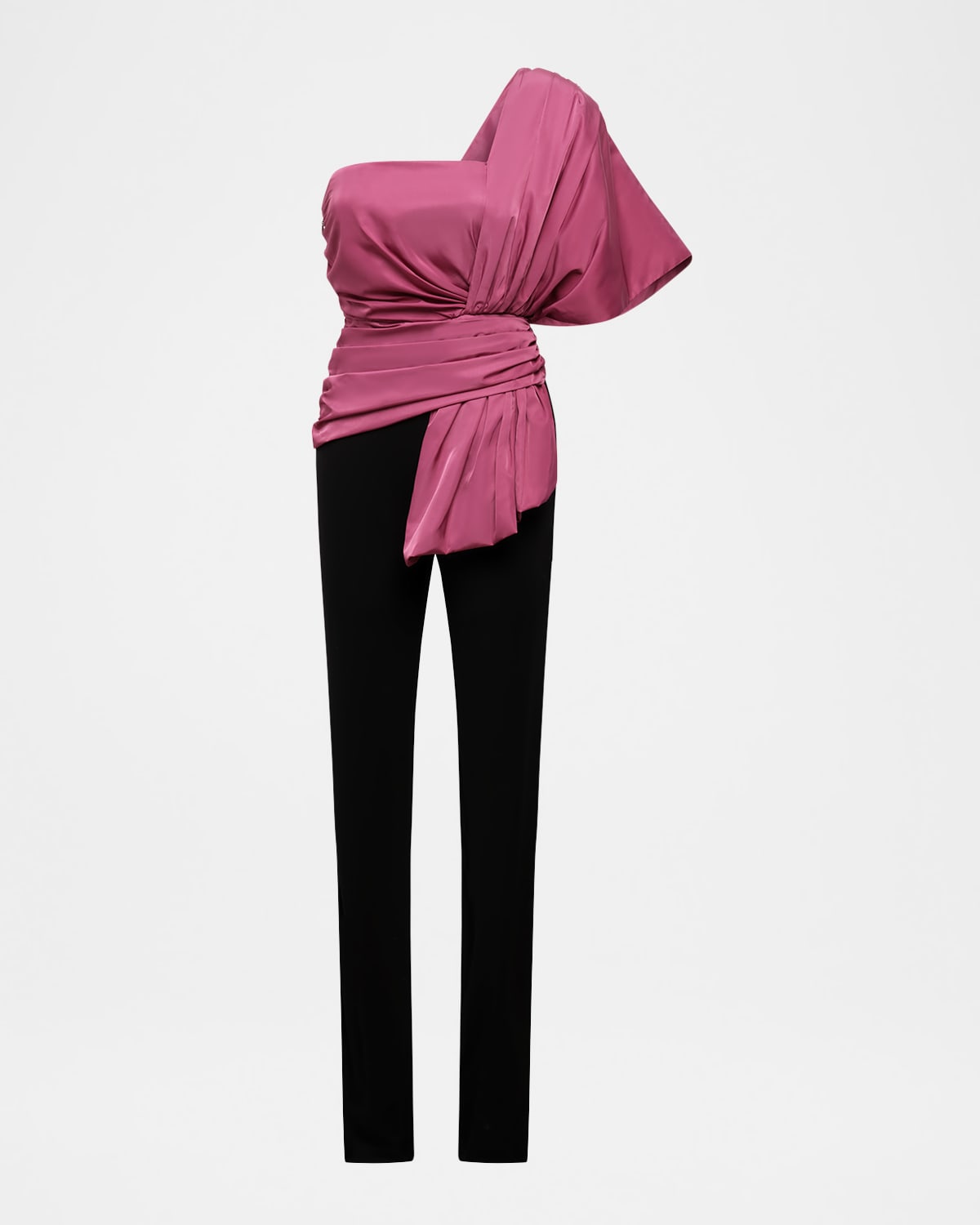 Bcbgmaxazria One-shoulder Bow Jumpsuit