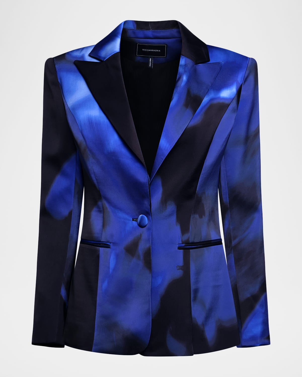 Bcbgmaxazria Rose Printed One-button Blazer