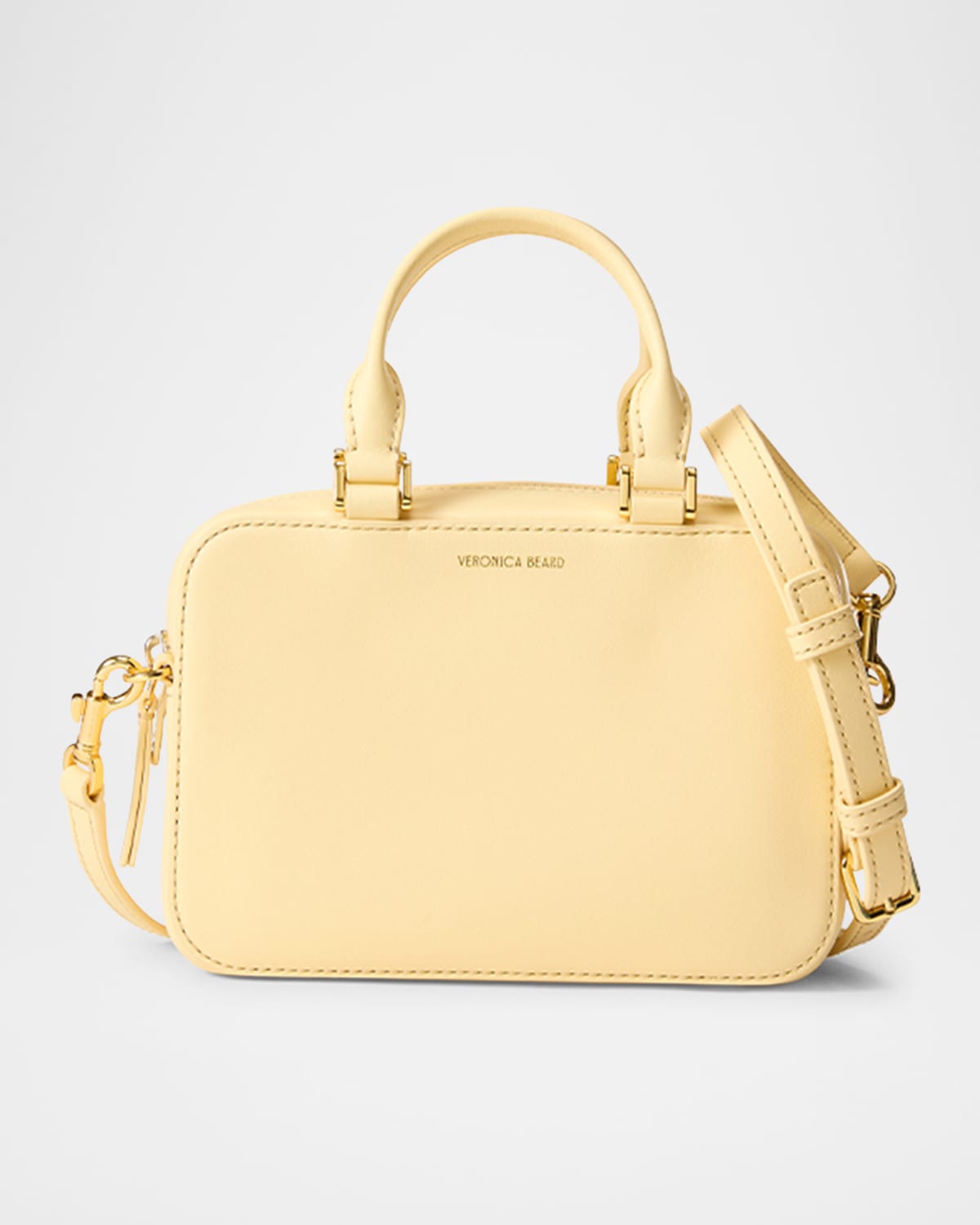 Boxy Leather Top-Handle Bag