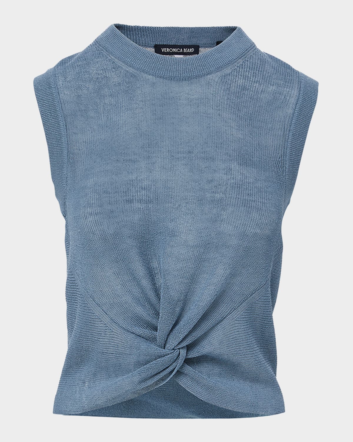 Kellen Sleeveless Twist-Front Sweater