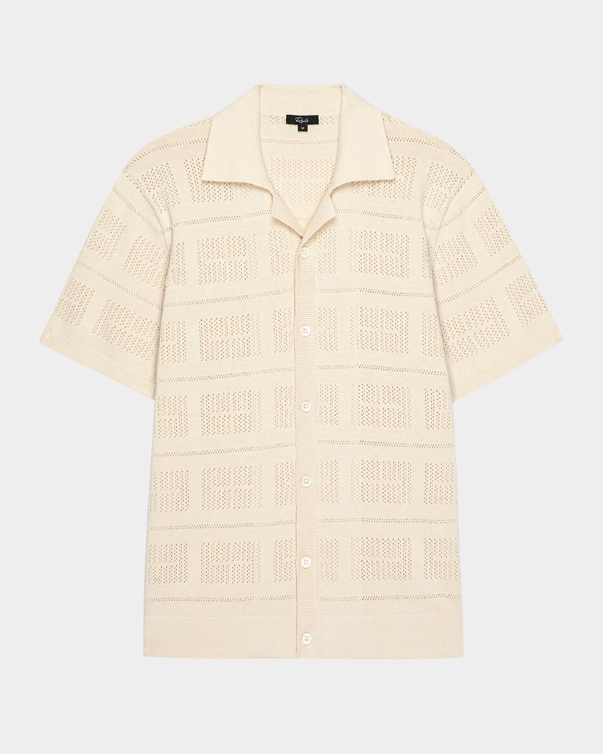 Men's Yates Geometric Knit Short-Sleeve Shirt