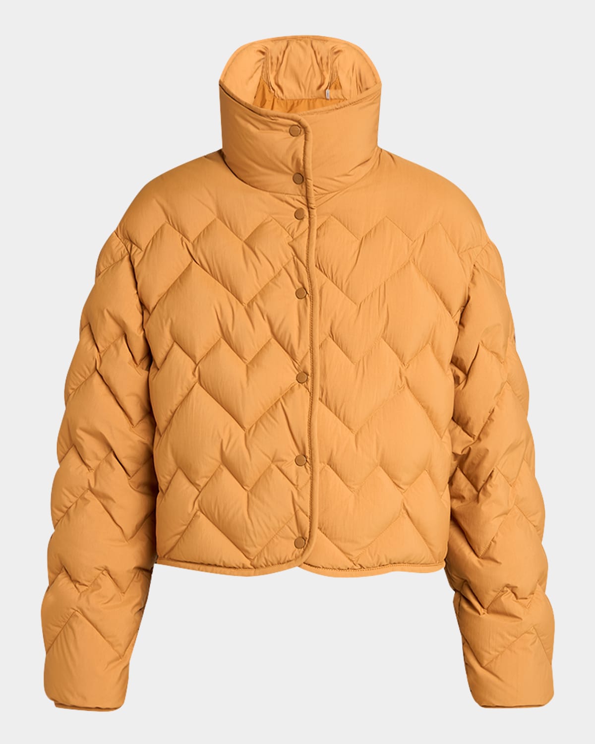Moncler Senevee Chevron-quilted Short Down Jacket In Multi