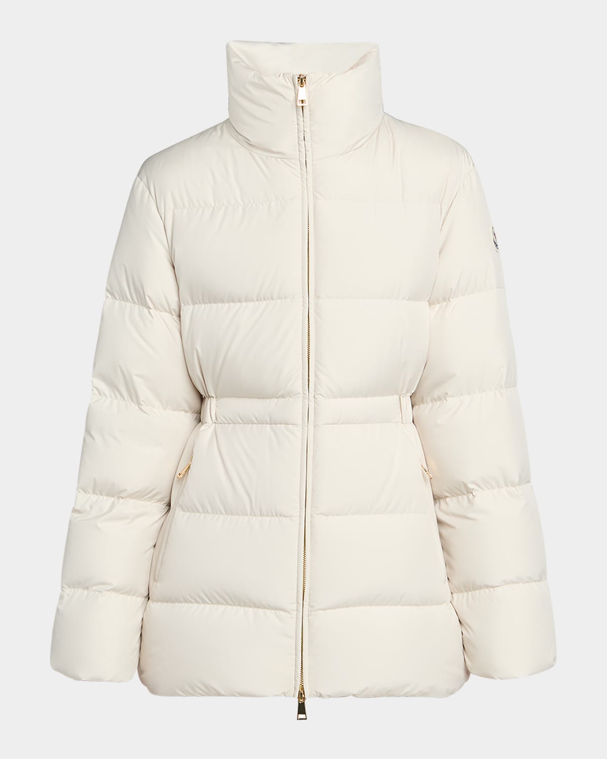 Moncler Brossette Down Puffer Jacket In Neutral
