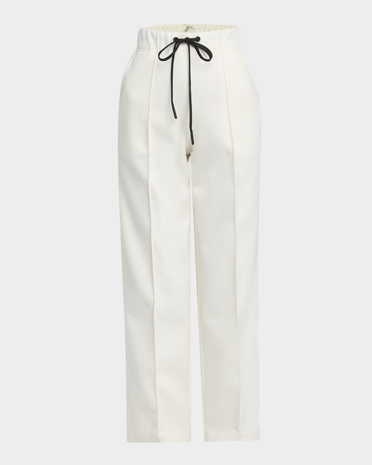 Moncler Knit Drawstring Sweatpants In White