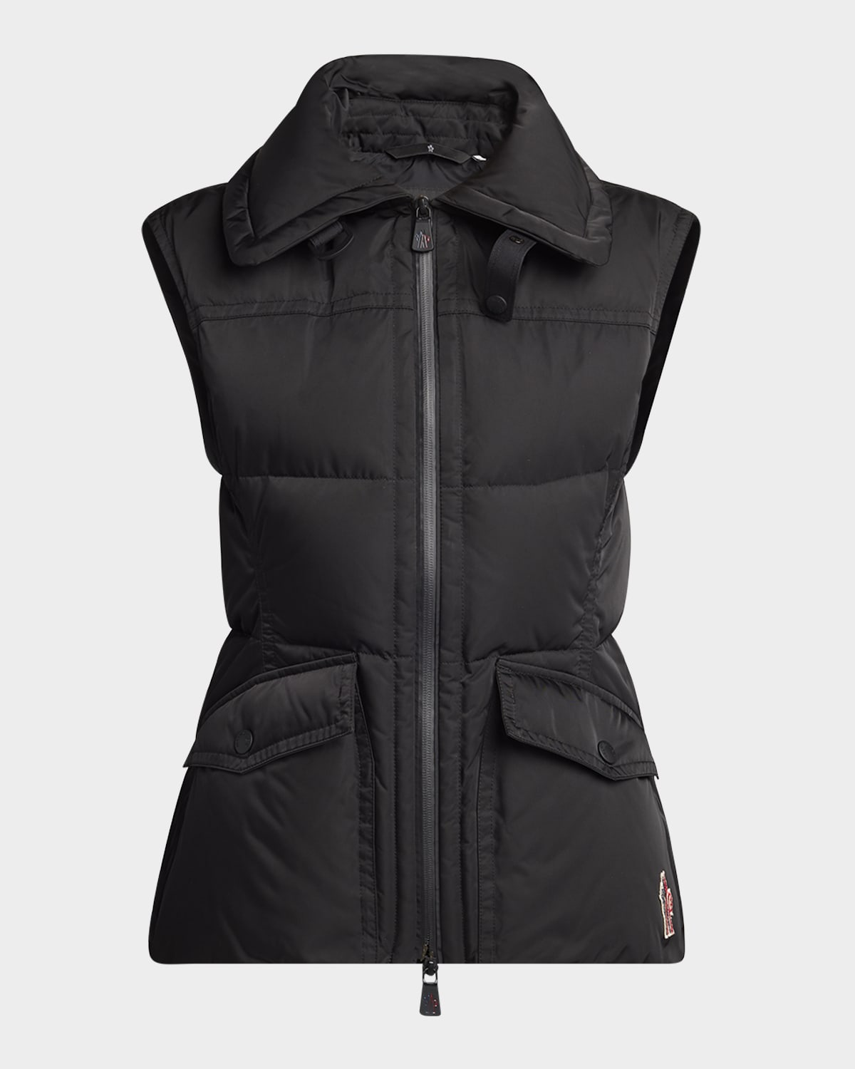 Moncler Hallaine Down Puffer Vest In Multi