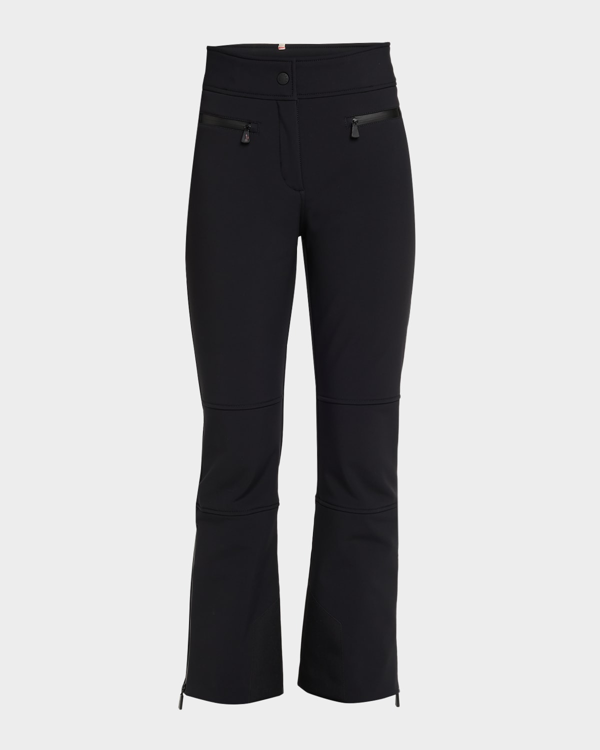 Moncler Stretch Poplin Ski Pants In Blue