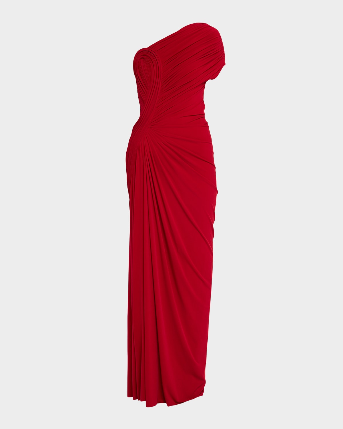 Sculpted One-Shoulder Gown
