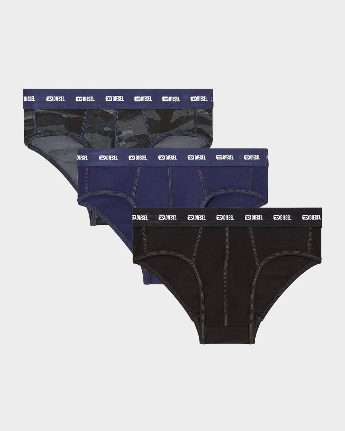 Men's Andre Logo Waistband 3-Pack Boxer Briefs