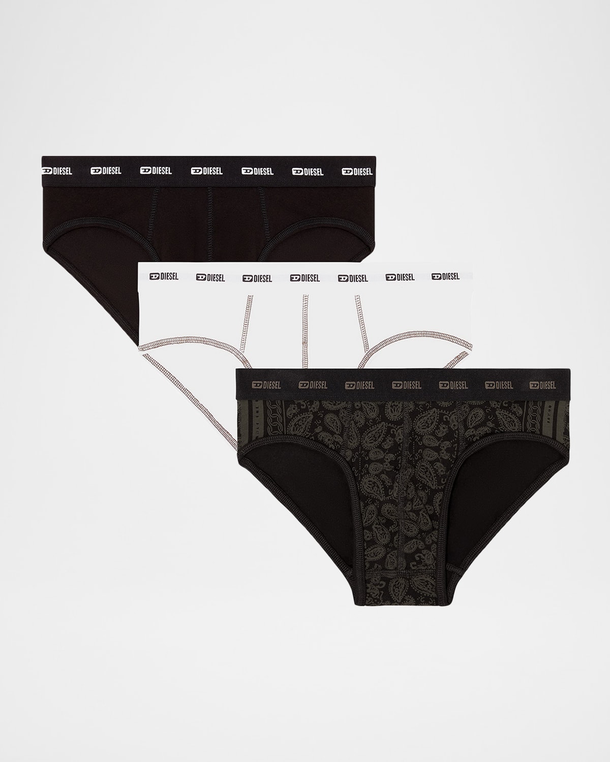 Men's Andre Logo Waistband 3-Pack Boxer Briefs