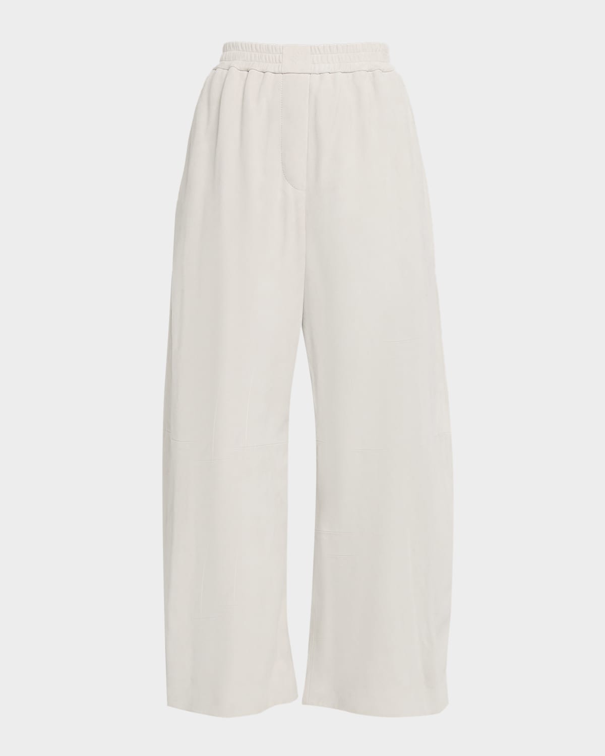 Loewe Barrel-leg Pull-on Trousers In White