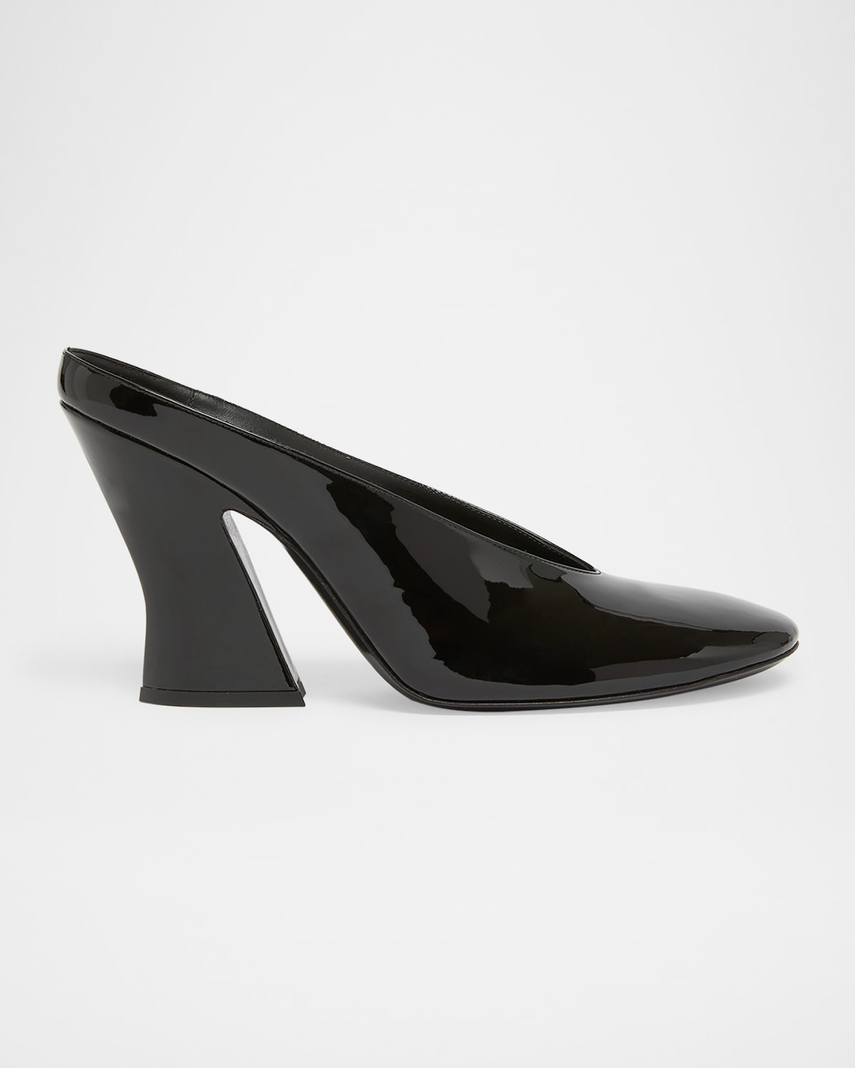 Givenchy Patent Leather Sculpted Block-heel Mules