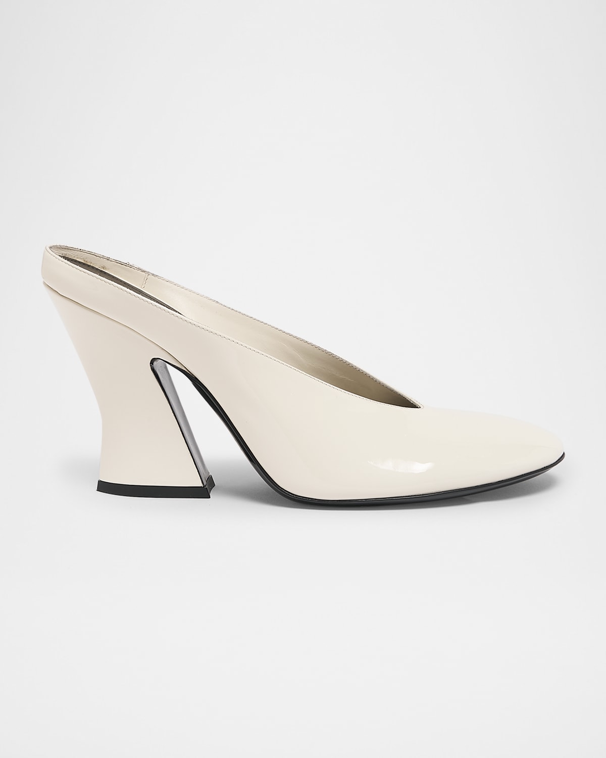 Givenchy Patent Leather Sculpted Block-heel Mules
