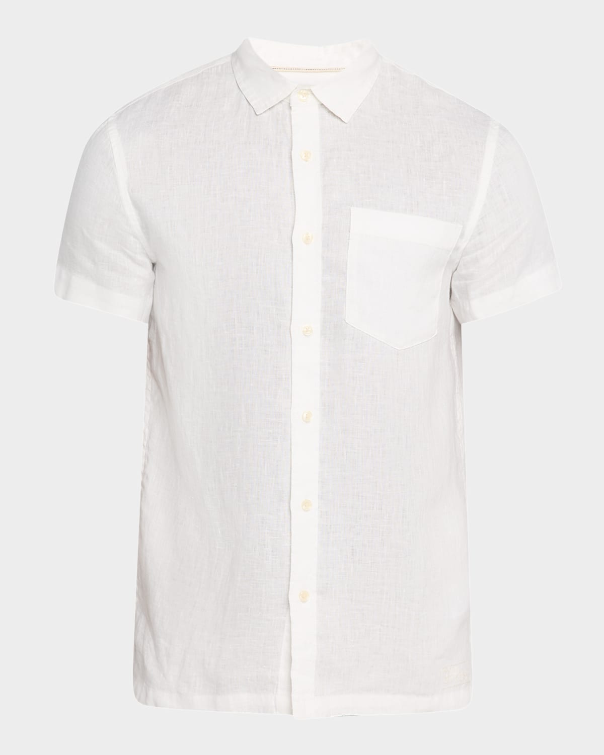 Men's Core Linen Pocket Short-Sleeve Shirt