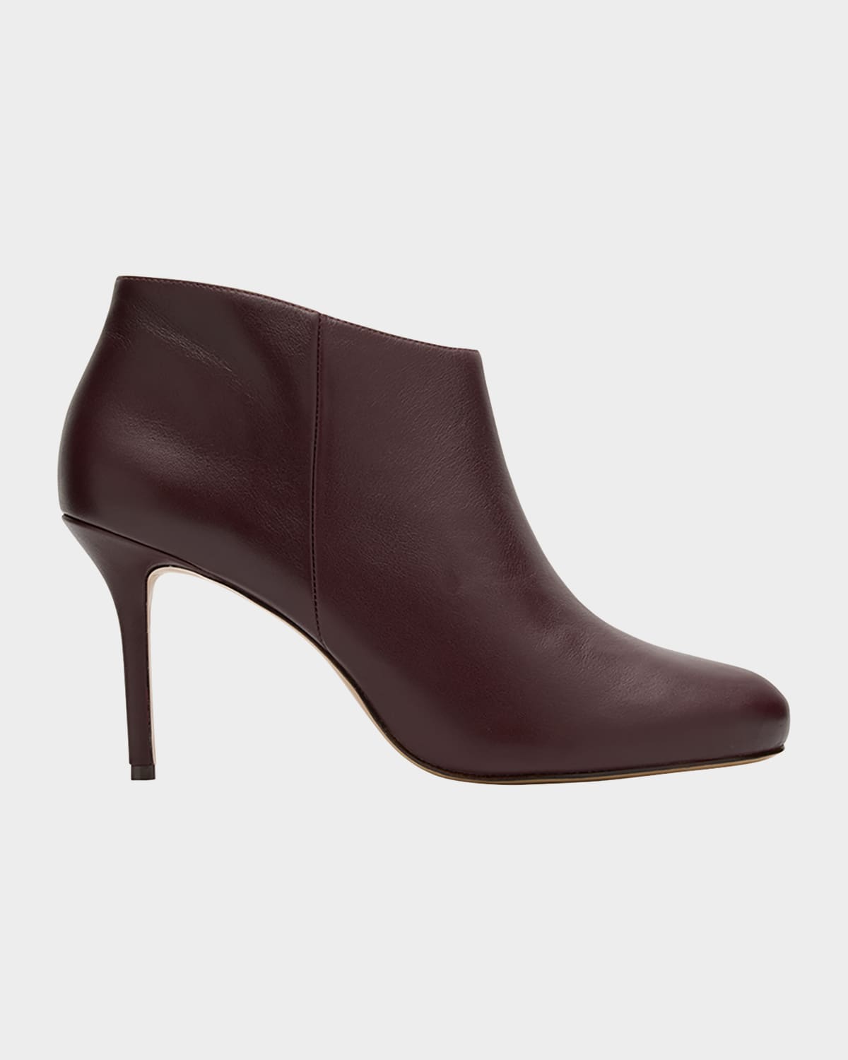 Alexandre Birman Prim Leather Booties In Brown