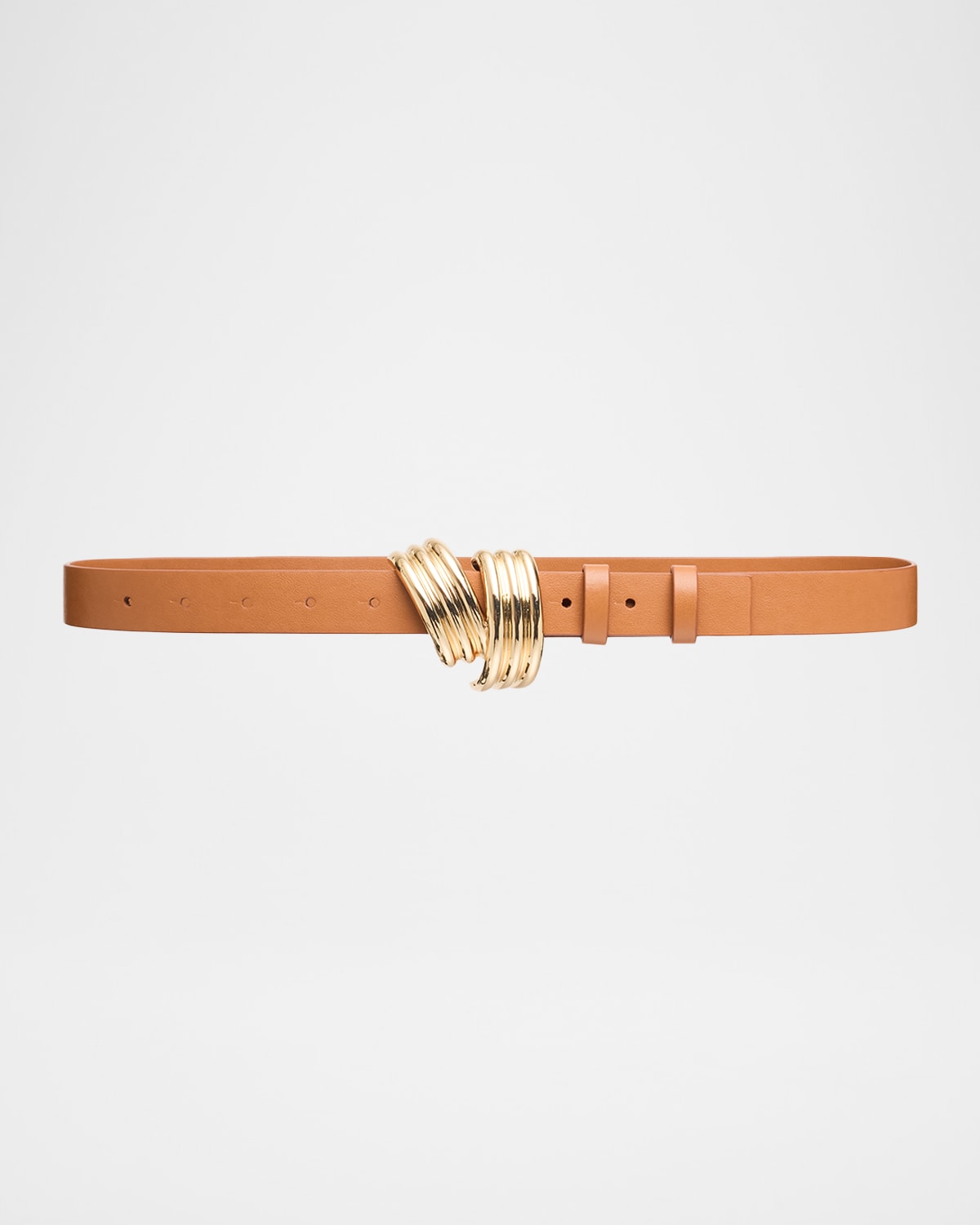 Brandon Maxwell Edythe Swirl Leather Belt