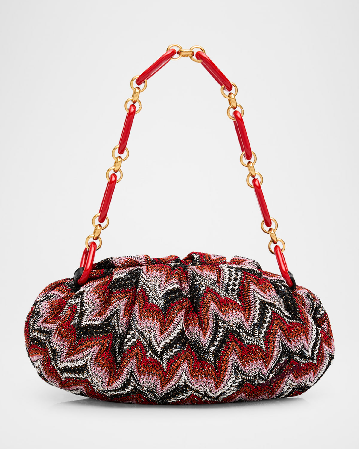 Missoni Small Chevron Cotton Pouch Shoulder Bag