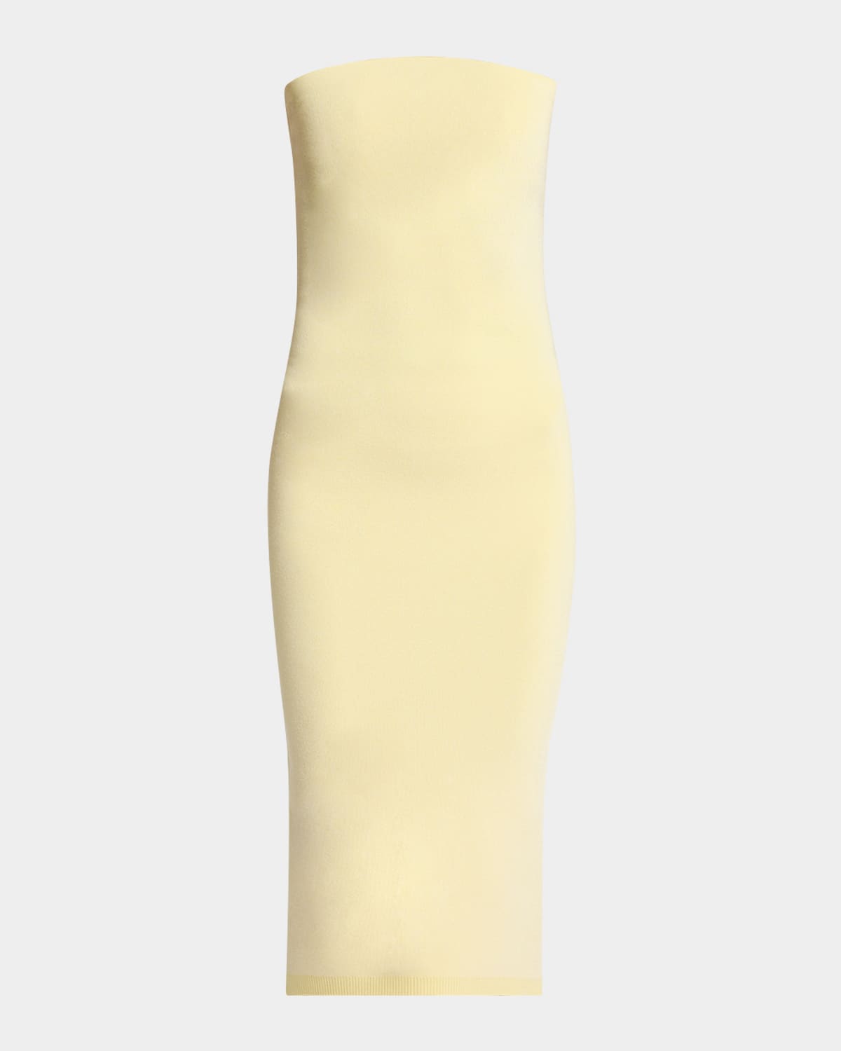 Jacquemus The Will Be Knit Dress In Yellow