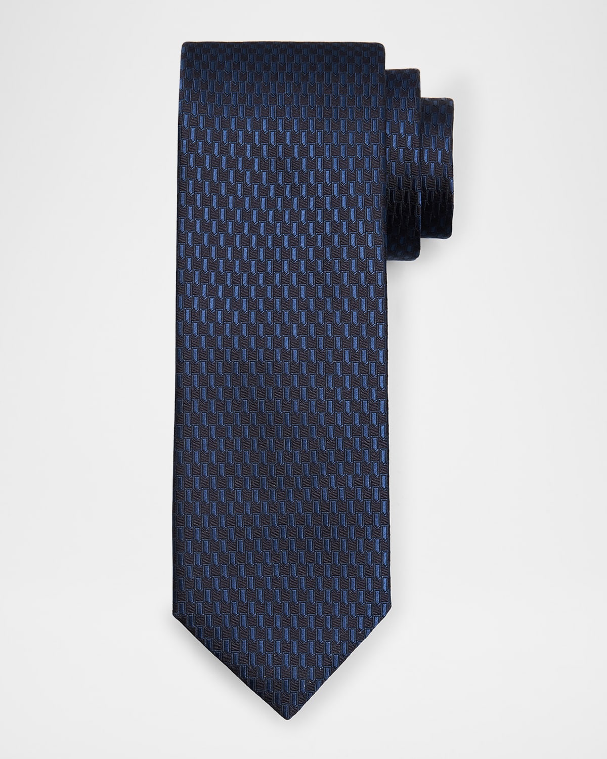 Canali Men's Multi-Geometric Jacquard Silk Tie