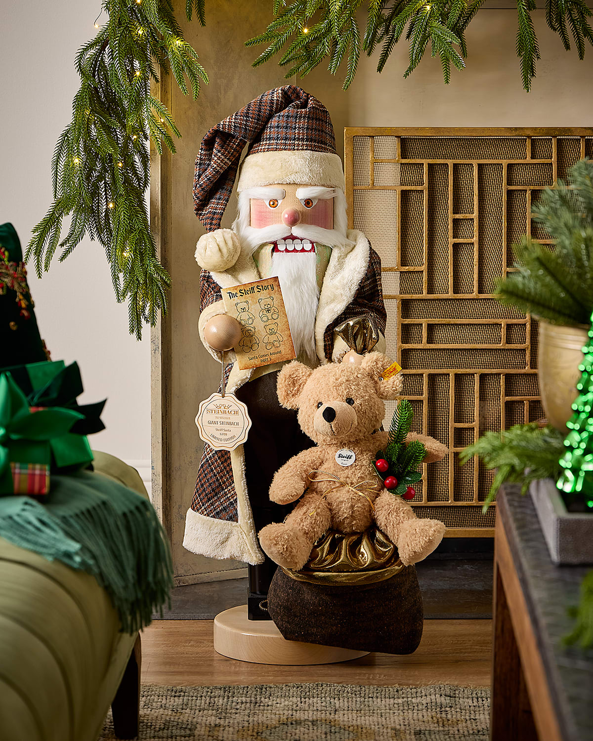 Steinbach X Steiff Giant Steiff Santa Nutcracker