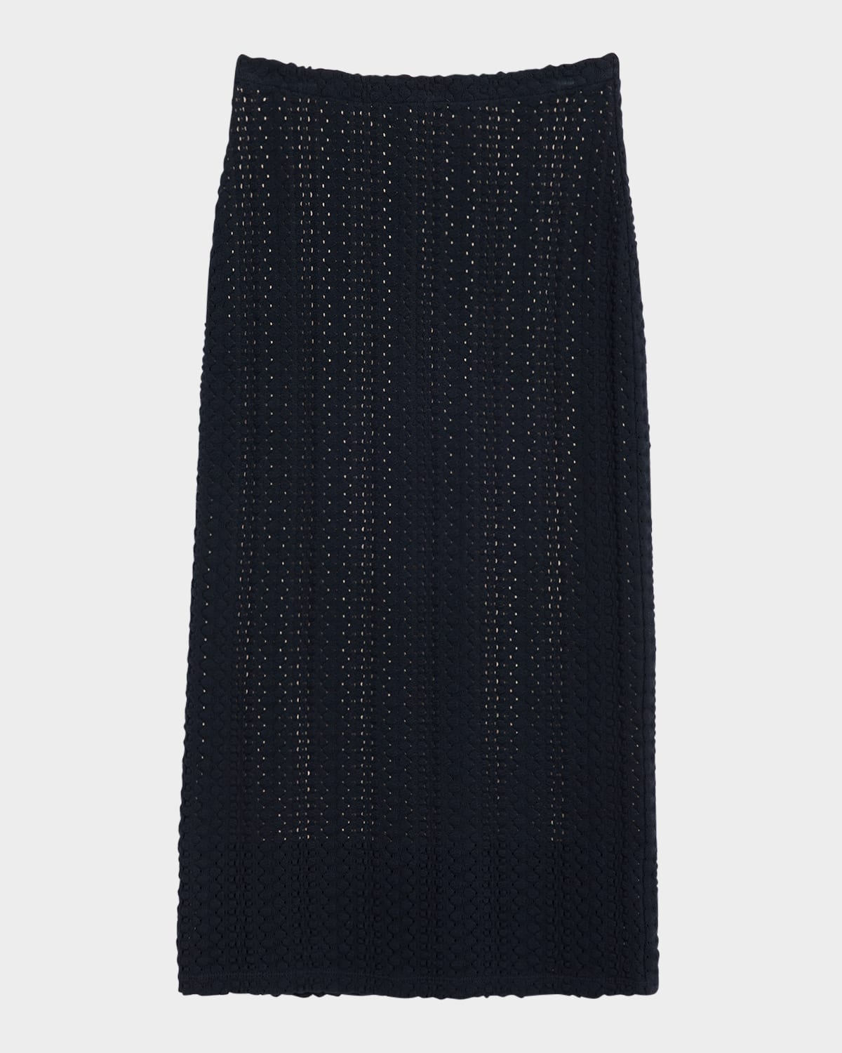 Vince Knit Midi Skirt In Blue