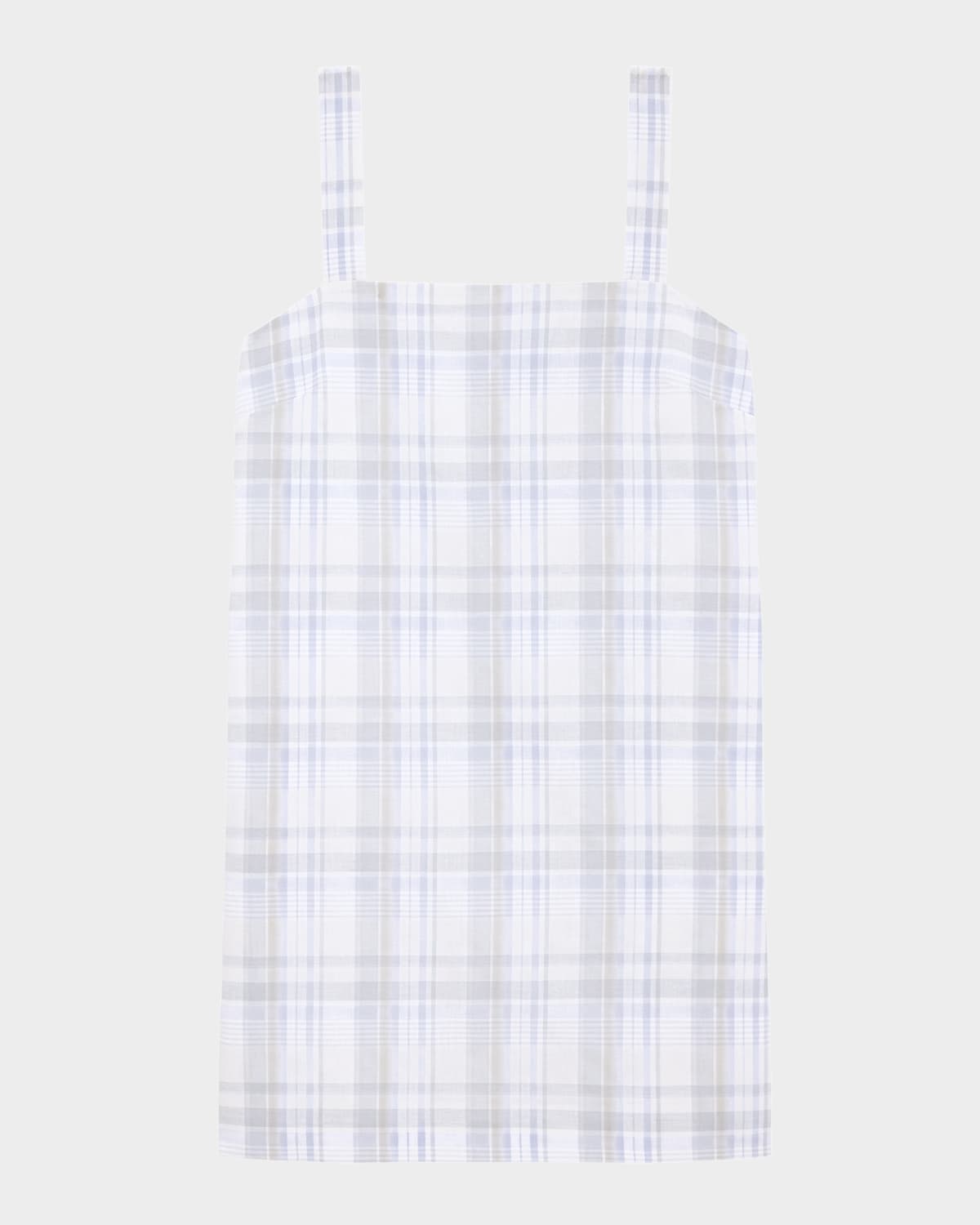 Theory Check Square Neck Mini Dress