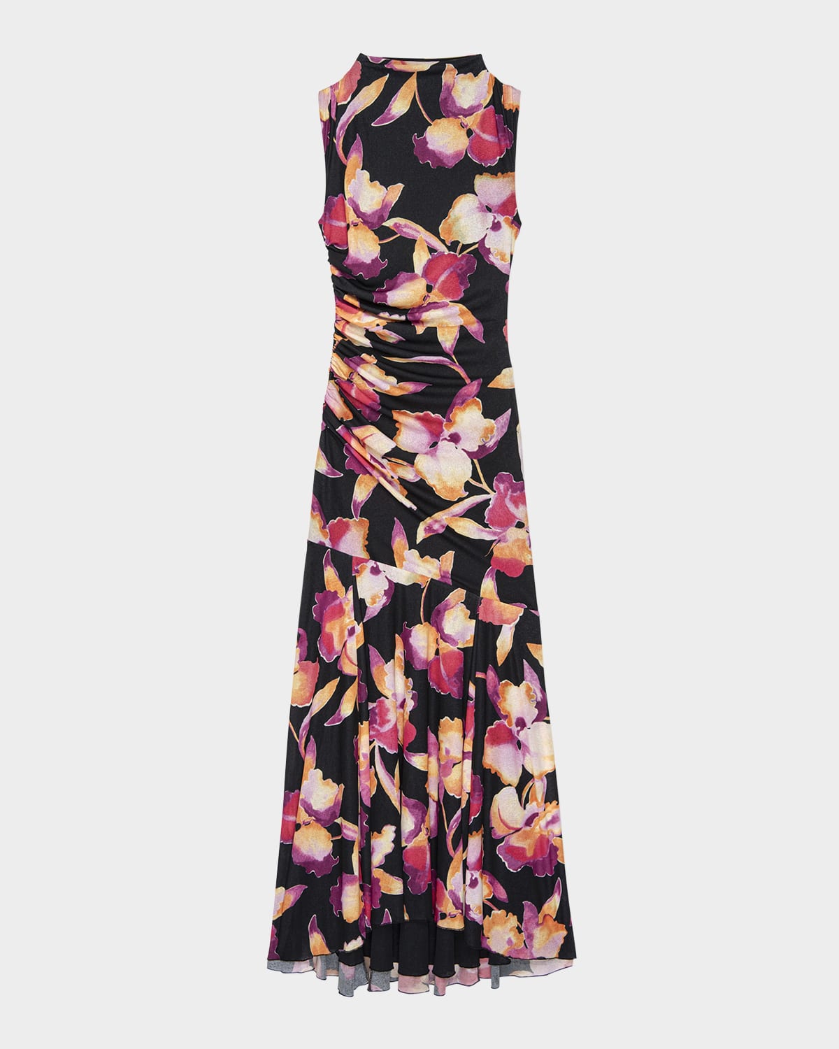 Rails Cosmos Print Ruched Maxi Dress In Multi