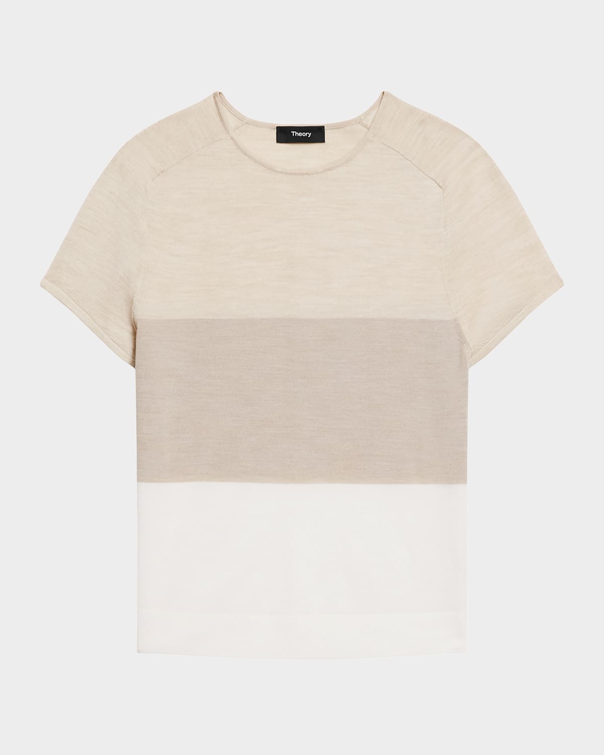 Theory Tiny Tee 2 Nebulous Organic Cotton Top In White