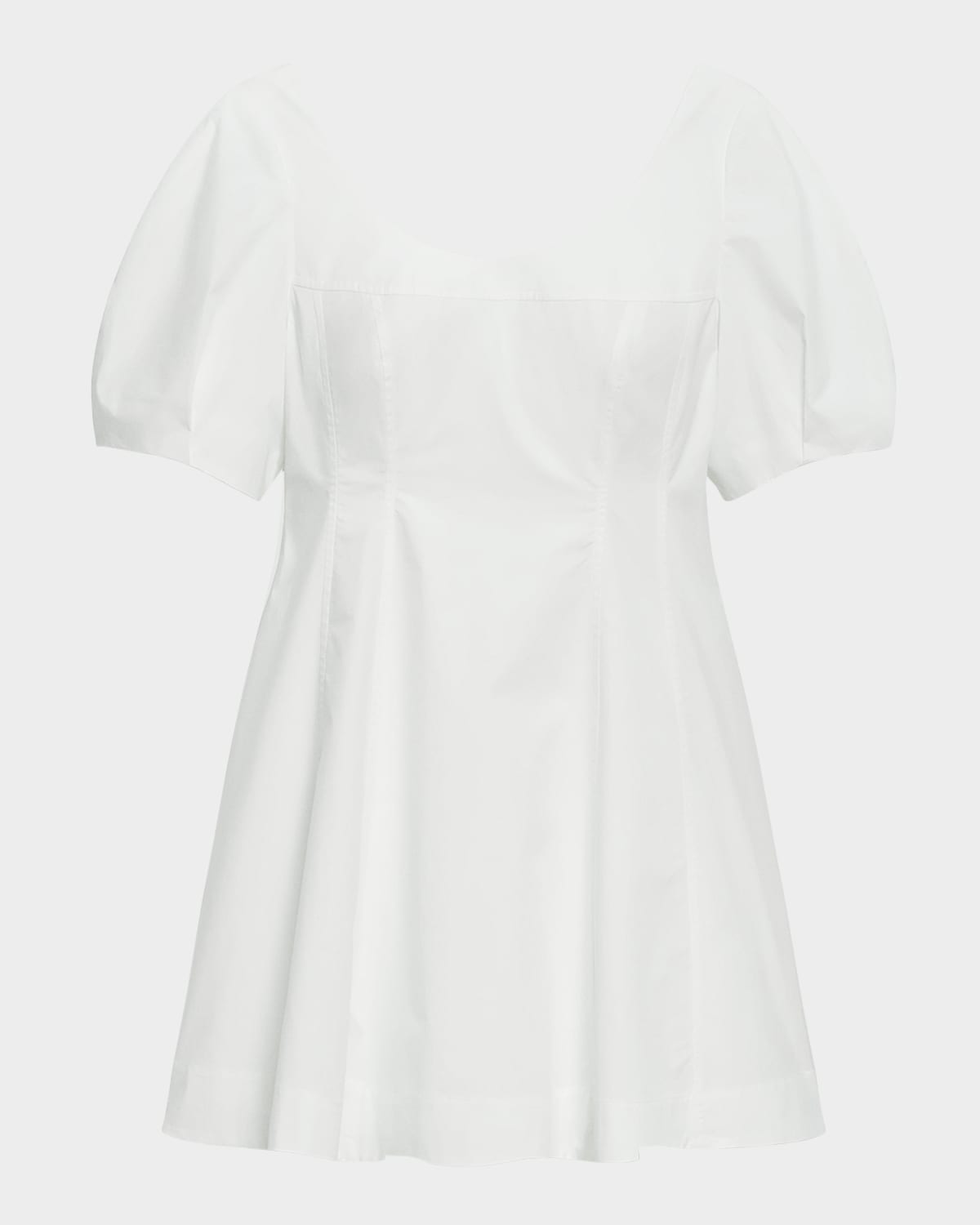 Puff-Sleeve Mini Dress