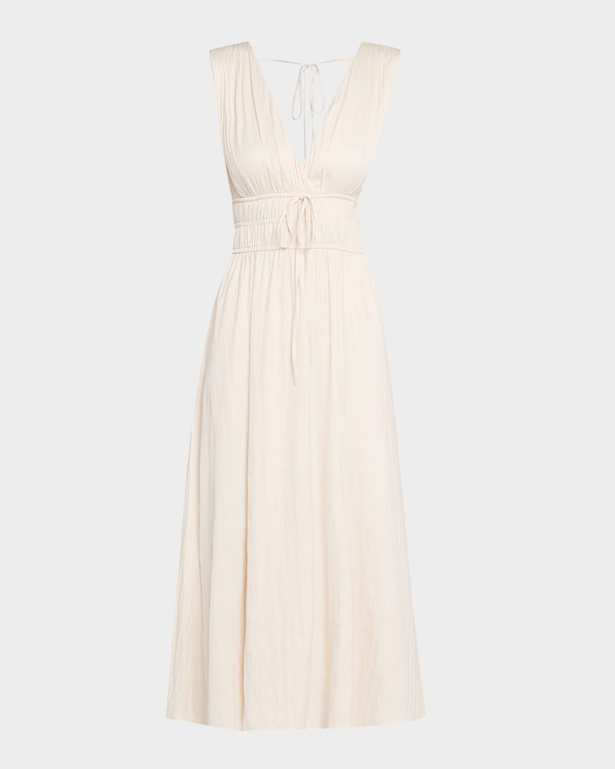 Rails Lilith Shirred Drawstring Midi Dress
