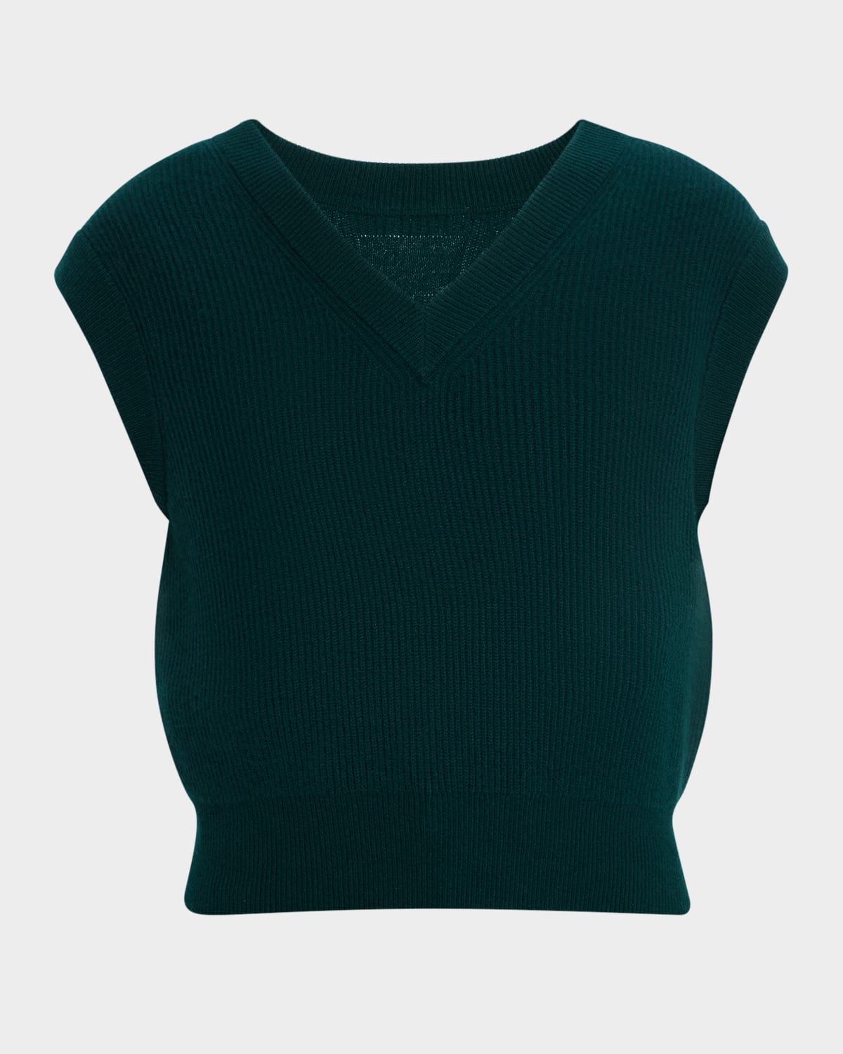 Guest In Residence Ribbed Cashmere Vest In Red