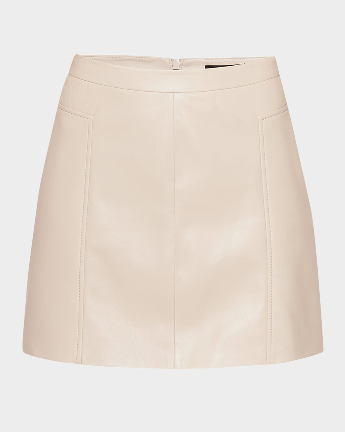 As By Df Ainsley Recycled Leather Skirt In Neutral