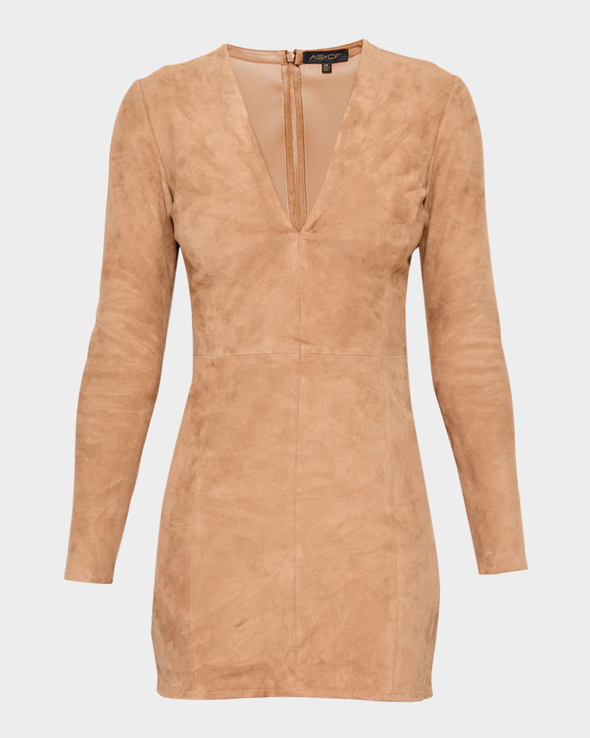 As By Df Demeter Stretch Suede Dress In Nude