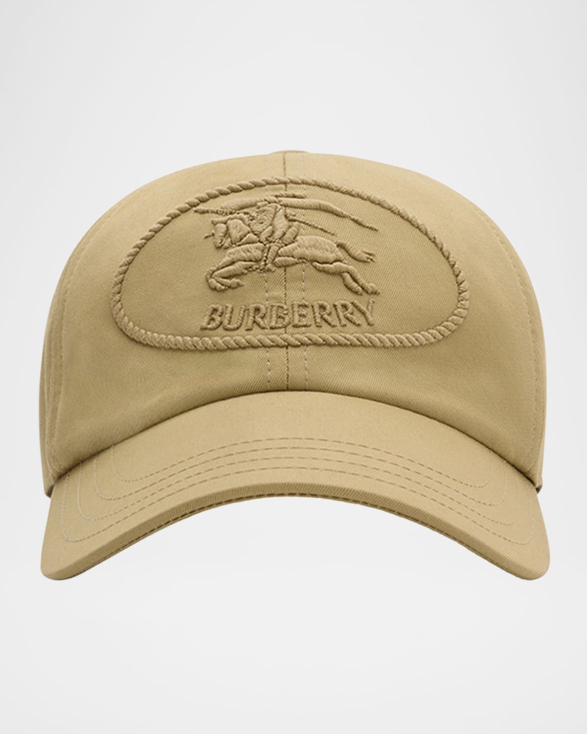 Burberry Embroidered Ekd Stamp Baseball Cap