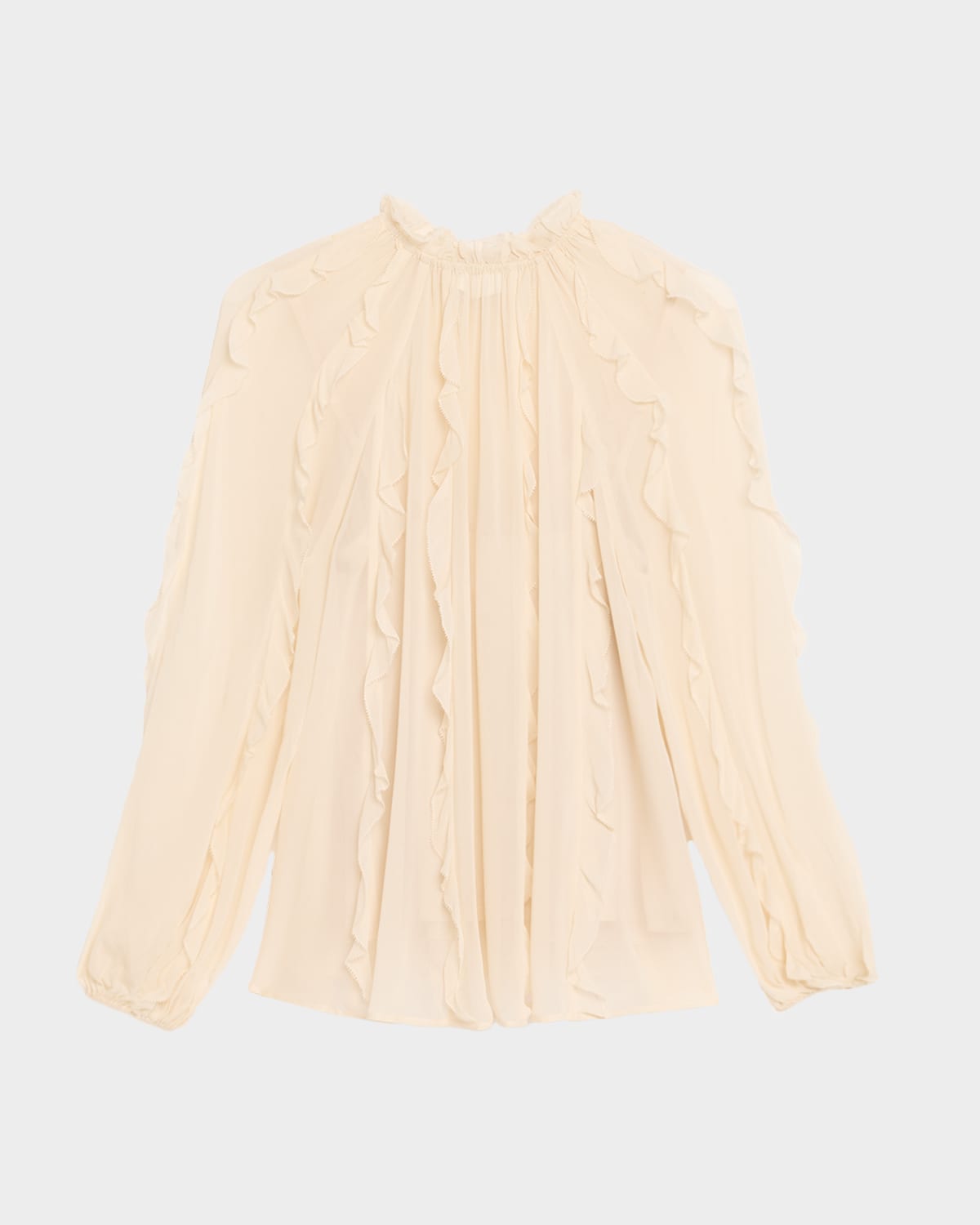 Zimmermann Frill Billow Blouse In White